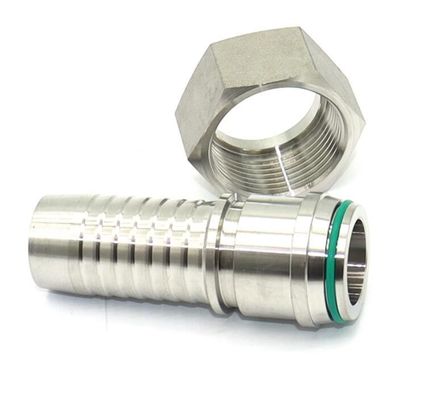 Tamaño personalizado Acero inoxidable Accesorios con rosca hidráulica para cabeza caliente Hexagon Technics