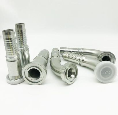 Accesorios para tubos de acero inoxidable de alta presión hidráulica 45 grados SAE