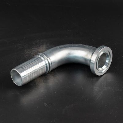 90 grados SAE Flange 3000 Psi Ferrule de acero inoxidable Accesorio de manguera hidráulica 87391