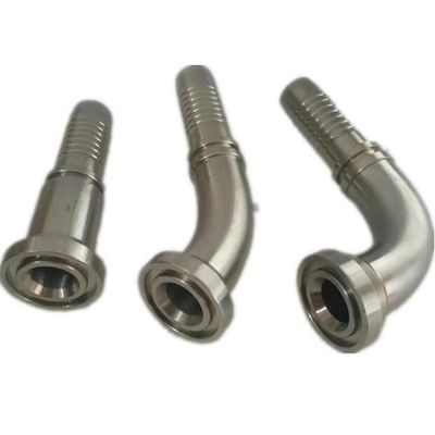 SAE Acero inoxidable Hidráulico de la manguera de acoplamiento de la brida de ajuste 45 Adaptador de tubería de codo