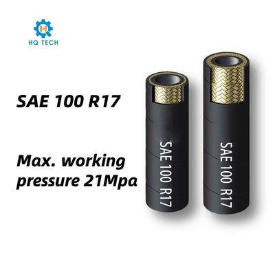 SAE 100 R17 Alta temperatura Compacto Presión máxima de trabajo 21MPa manguera de caucho hidráulico