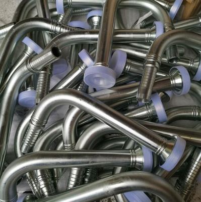 Accesorios para mangueras hidráulicas de carbono/acero inoxidable Accesorios para bridas de codo de 90o