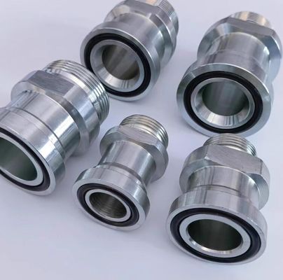 Accesorios hidráulicos Adaptadores de tubos de acero al carbono medio