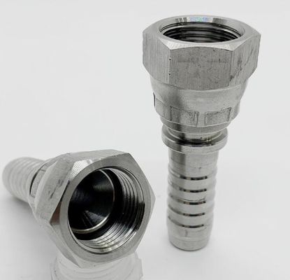 Conexión femenina PT NPT Bsp Jic Acero inoxidable Accesorios hidráulicos de manguera flexible 26711