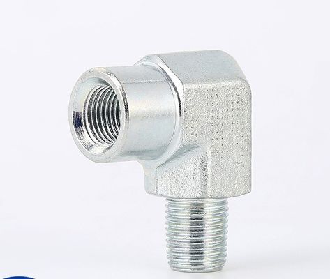Cabeza redonda de chapa galvanizada de acero inoxidable Adaptador hidráulico 90 grados Codo