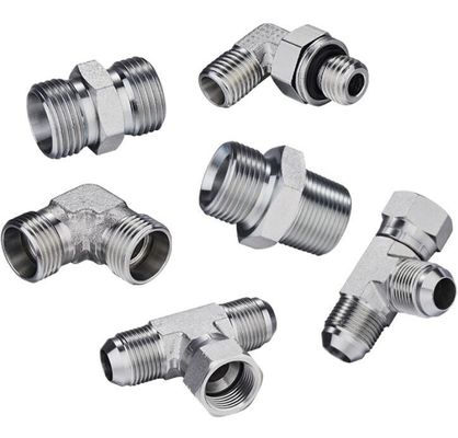 SAE Hilados masculinos Accesorios hidráulicos de codo 1b9 de acero al carbono para sistemas hidráulicos duraderos