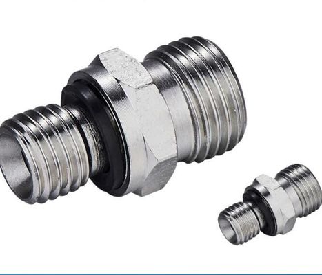 Fittings y adaptadores para máquinas de tubos hidráulicos masculinos de anillo de O métrico reutilizables