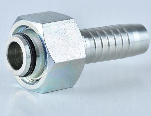 Acero inoxidable de carbono 20411 DIN Métrico Femenino de 24 grados Cone O-anillo Tipo ligero Conector de tubería de manguera hidráulica
