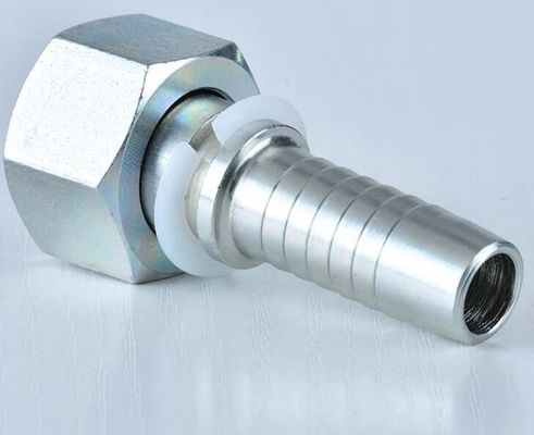 Acero inoxidable de carbono 20411 DIN Métrico Femenino de 24 grados Cone O-anillo Tipo ligero Conector de tubería de manguera hidráulica