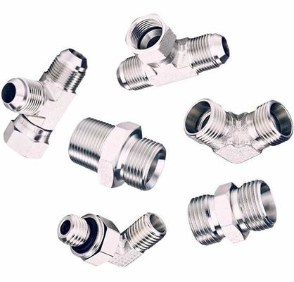 Acero inoxidable JIC adaptadores femeninos para líneas de tubería de excavadora hidráulica