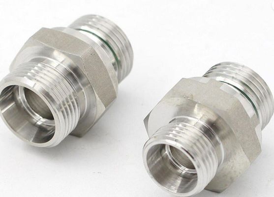 Acero inoxidable 1CB roscado pezón estándar métrico macho adaptador de tubería de manguera adaptador de manguera hidráulica