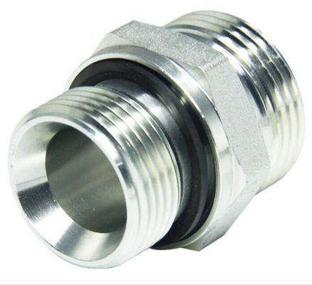Adaptador de manguera hidráulica de acero inoxidable estándar JIS Adaptador métrico Bsp para industria
