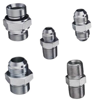 Hexagonal de acero inoxidable recta Jic37 grados a Nptf extremo del hilo hidráulico de transición