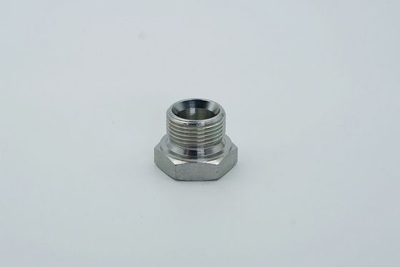 Capa galvanizada Adaptador de conexión masculino de manguera de ajuste BSPT enchufe hex para 4t-Sp hidráulico