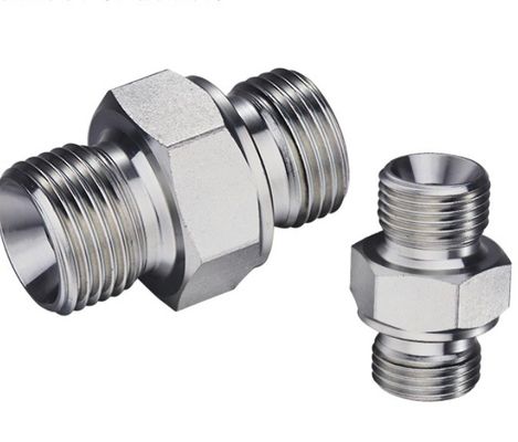 Cone interno de 60 grados o cara hexagonal combinada con el sello de lavadora Bsp conector adaptador hidráulico
