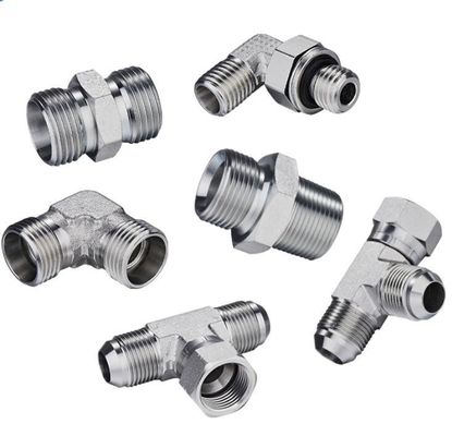 SAE Acero de carbono de alta presión macho de anillo O, sello de cara Unión de adaptación hidráulica