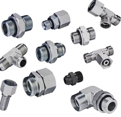 Fittings de tubos OEM DIN Bsp extremos de hilo con sellado de anillo O 1cg adaptador hidráulico
