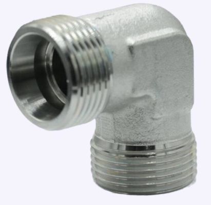 Adaptador hidráulico con cabeza hexagonal de transición masculina de 90 grados con tuerca giratoria 2c9