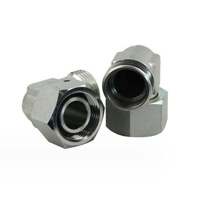 Adaptador hidráulico con cabeza hexagonal de transición masculina de 90 grados con tuerca giratoria 2c9