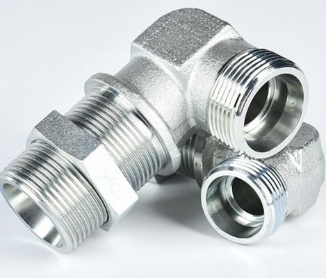 Adaptador de manguera hidráulica 6c9 reutilizable con cabeza redonda con adaptador masculino métrico