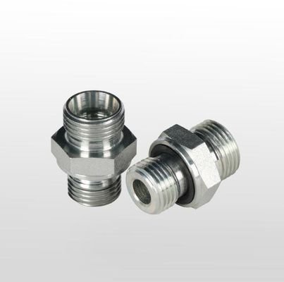 Adaptador de accesorios métricos de rosca con sello cautivado