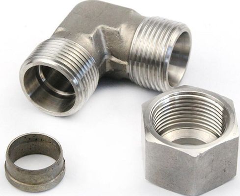 Líneas de tubería Conectar accesorios de codo hidráulico 1c9 1d9 Conexión masculina 90 grados Codo
