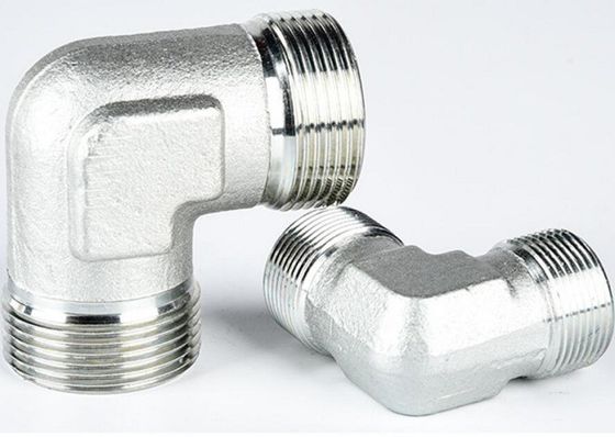 Acero al carbono estándar SAE Accesorios hidráulicos de codo 1c9 1d9 hilos masculinos larga vida útil