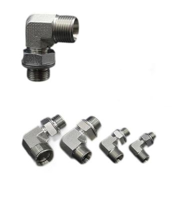 2024 Adjustable Bsp Hombre 90 grados Codo Accesorios hidráulicos Adaptadores para líneas de tubería Conectar