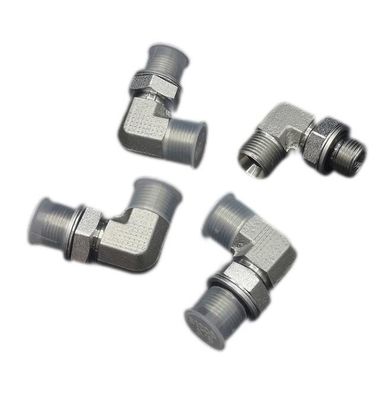 Sello de cara de anillo O de acero inoxidable 90 grados Unión 3/8 Codo ajustado Tamaño personalizado