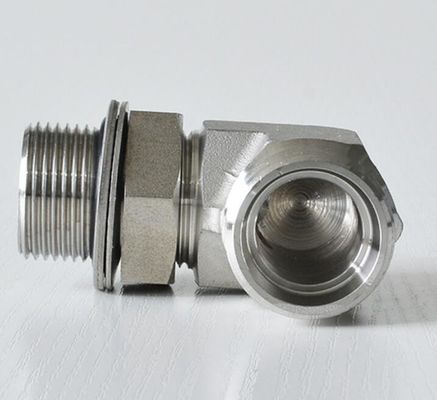 90 grados de codo Bsp extremos del hilo para la conexión de la tubería hidráulica Parker