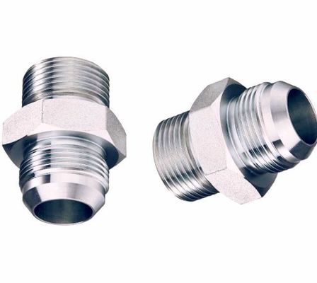 Fittings de tubos de unión recta Silver Jic Bsp para conexiones de compresión hidráulica masculinas