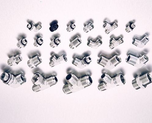 Fittings de tubos de unión recta Silver Jic Bsp para conexiones de compresión hidráulica masculinas