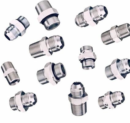 Adaptador de codo hidráulico de acero al carbono Conector rápido de 90 grados para líneas de tubería Conectar