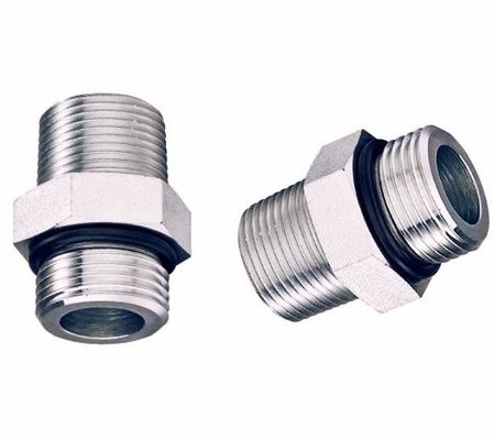 Adaptador de ajuste hidráulico de acero inoxidable para DIN Orfs Metric Bsp Jic