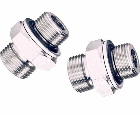 Acero de carbono de plata de acero inoxidable DIN enhebrados de enchufes Accesorios hidráulicos con muestras