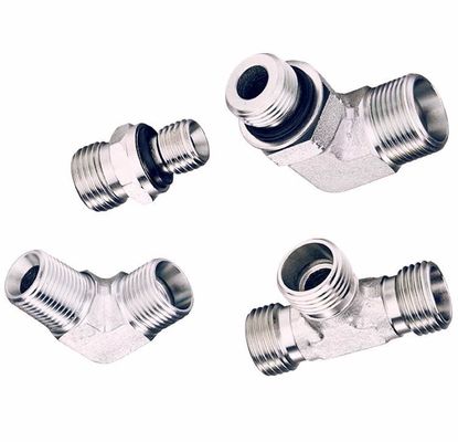 Acero de carbono de plata de acero inoxidable DIN enhebrados de enchufes Accesorios hidráulicos con muestras