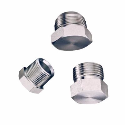 Unidad hexagonal de hilo exterior de acero inoxidable con enchufe de hilo cónico estadounidense