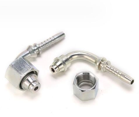 Cabeza hexagonal de 90 grados métrica femenina de 24 grados cono O-anillo 20591 ajuste de manguera hidráulica