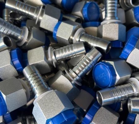 Conexión de tuberías Modelo NO 20411 Acero inoxidable Accesorios hidráulicos para mangueras