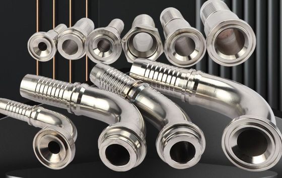 Fittings para mangueras de compresión hidráulica de chapa galvanizada Fittings para tubos de 87641 DIN Standard
