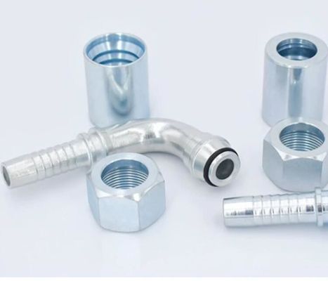 Accesorios hidráulicos de codo de 90 grados para aceite métrico 20491 de acero inoxidable