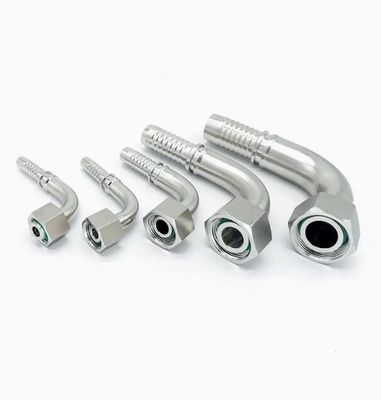 Accesorios hidráulicos de codo de 90 grados para aceite métrico 20491 de acero inoxidable