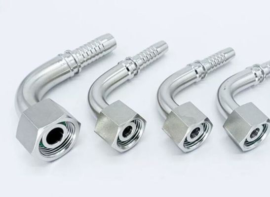 20491 Acero inoxidable de flexión métrica Accesorios para tuberías de manguera hidráulica con larga vida útil