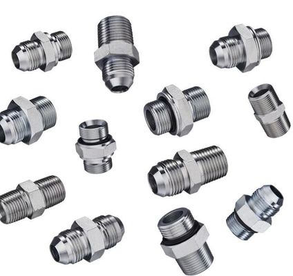 Capa galvanizada de cabeza redonda Adaptador de tubería de acero inoxidable de alta presión Accesorios hidráulicos