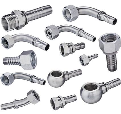 Capa galvanizada de cabeza redonda Adaptador de tubería de acero inoxidable de alta presión Accesorios hidráulicos