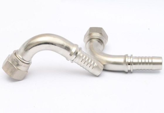 Jic Femenino 74 Cono 90 Codo manguera hidráulica Ferrule Final de los accesorios Adaptador de tubería