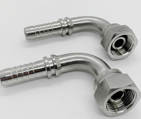 22691 Conector hidráulico de excavadora de 90 grados Codo Bsp Femenino 60 cono Ajuste estándar