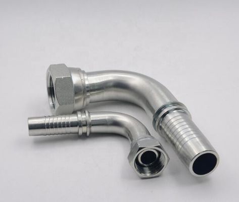 Acero inoxidable 90 grados BSP Femenino 60 grados Cono 22691 ventaja de ajuste de manguera