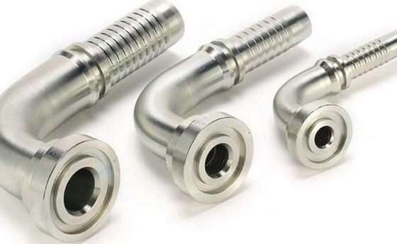 Acero inoxidable SAE 90 grados Codo Flange 6000 Psi Conector de manguera hidráulica Exportador