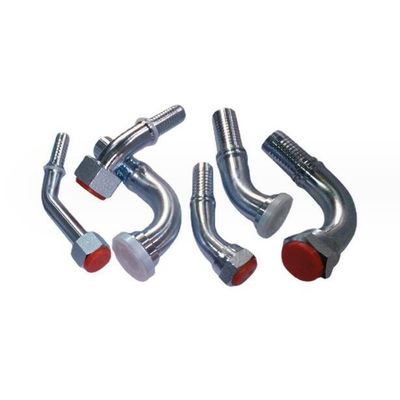 Acero inoxidable SAE 90 grados Codo Flange 6000 Psi Conector de manguera hidráulica Exportador